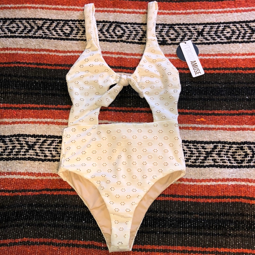 Amuse Society Gwen One Piece Bikini Swimsuit